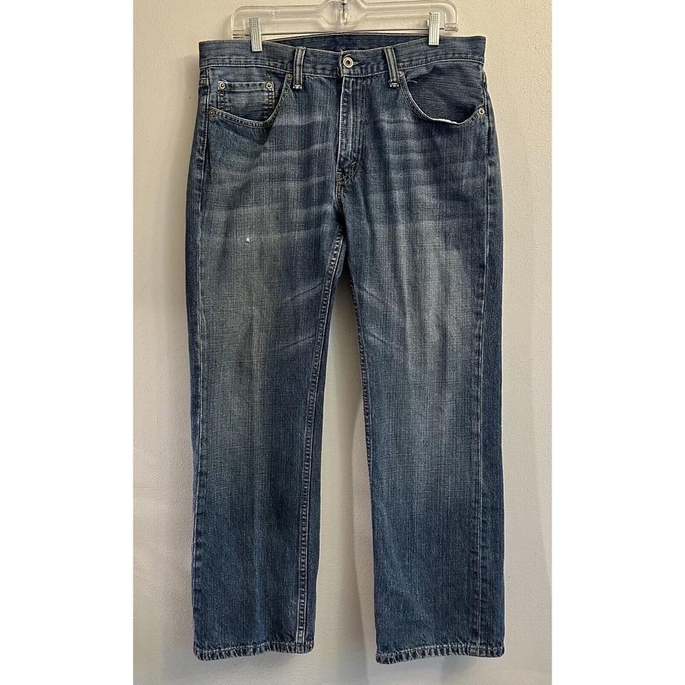 Levis 559 Mens Red Tag 34X30 Denim Blue Jeans Straight‎ Leg